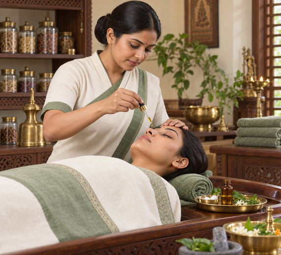 Nasya therapy at Shree Sanjeevani Ayurveda