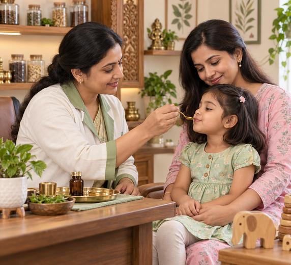 Suvarnaprashan consultation at Shree Sanjeevani Ayurveda