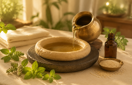 Janu Basti therapy